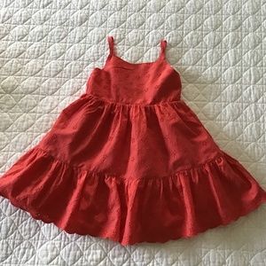 Baby Gap 18-24M Girl Toddler Red Sundress Dress Eyelet VALENTINES NWOT Lined